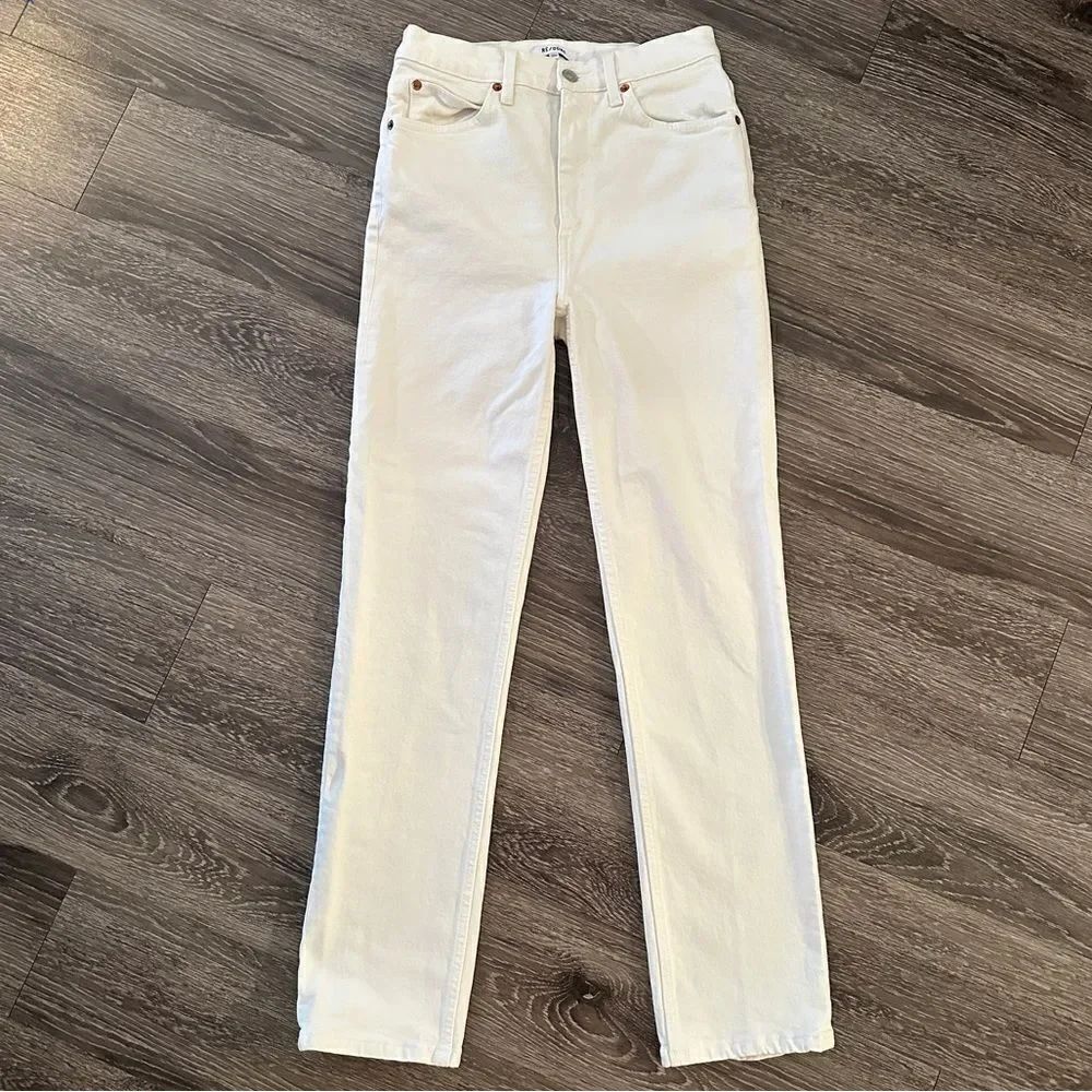 Re/done Originals 70's Straight in Vintage White